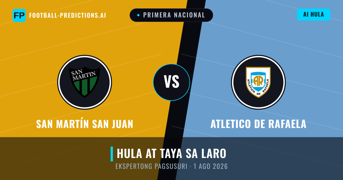 San Martín San Juan vs Atletico de Rafaela — hula at preview ng laban
