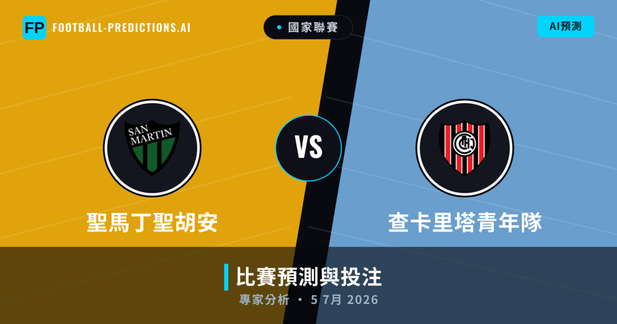 聖馬丁聖胡安 vs 查卡里塔青年隊 — 比赛预测和前瞻
