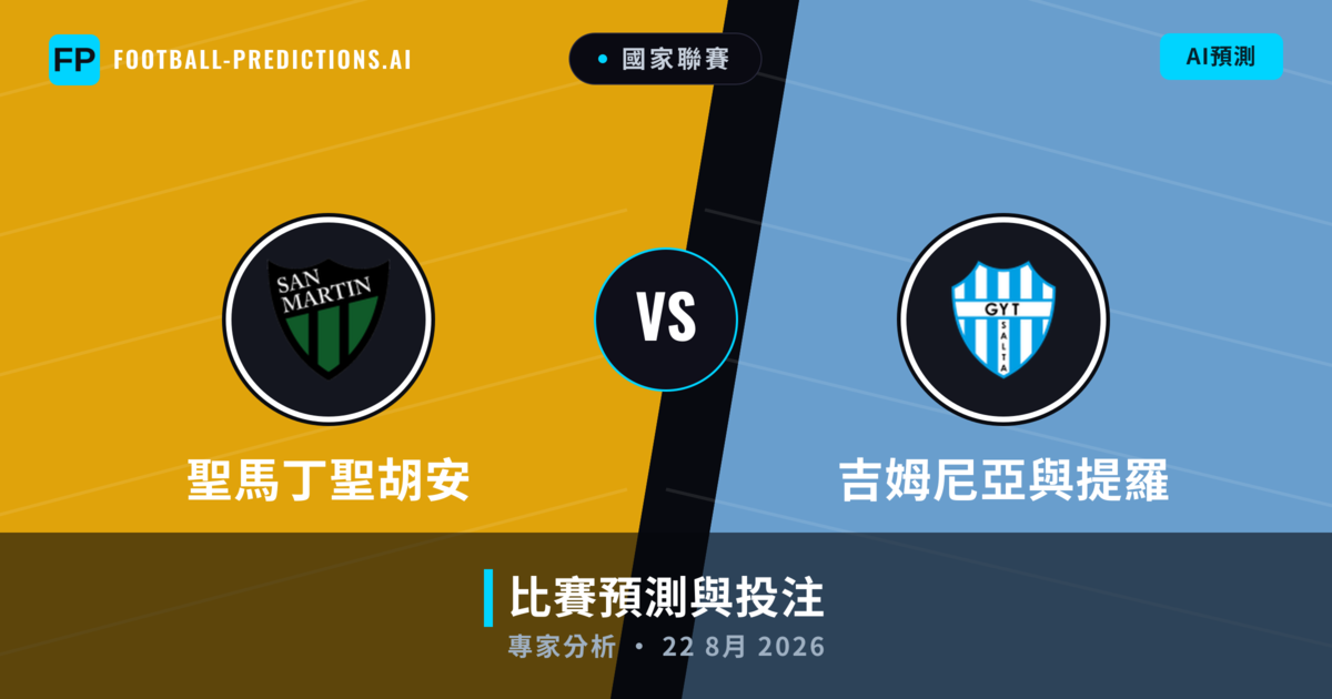 聖馬丁聖胡安 vs 吉姆尼亞與提羅 — 比赛预测和前瞻