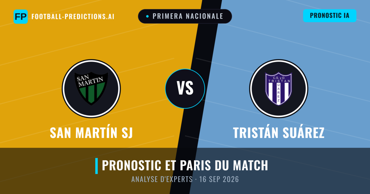 San Martín SJ vs Tristán Suárez — pronostic et avant-match