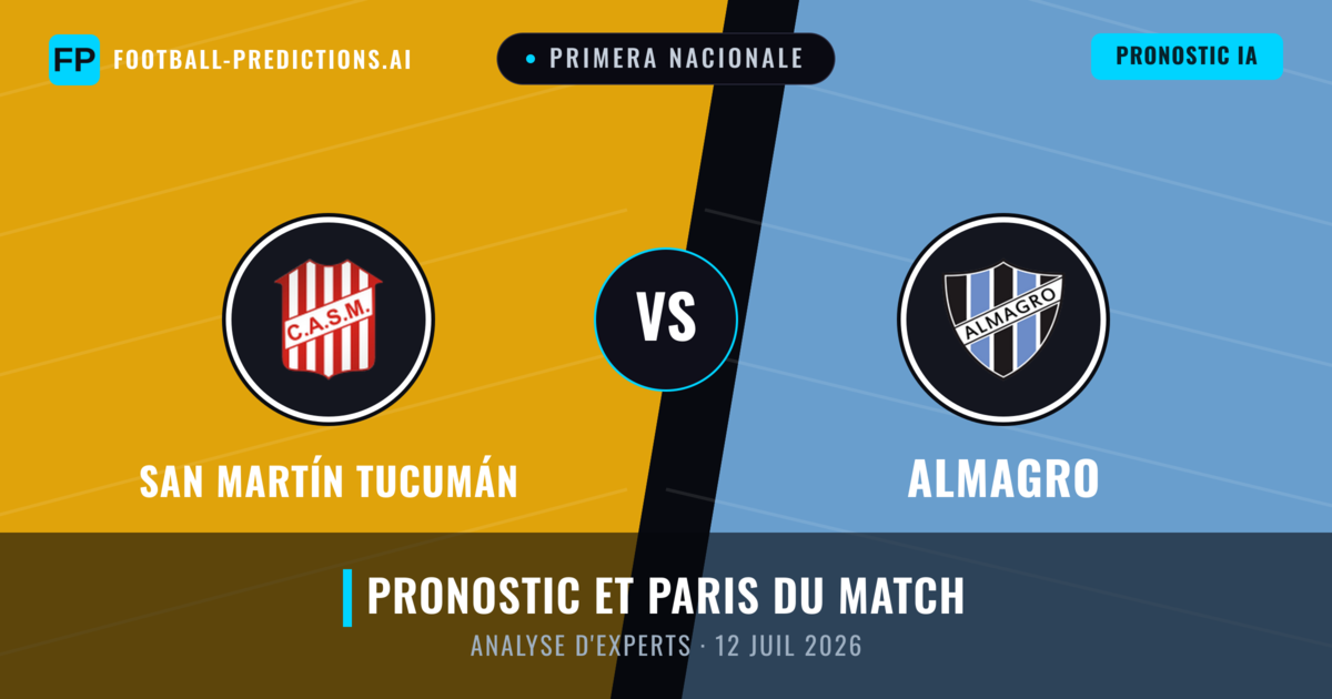 San Martín Tucumán vs Almagro — pronostic et avant-match