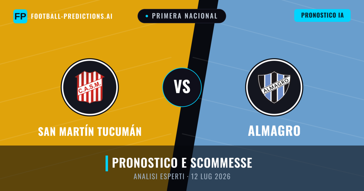 San Martín Tucumán vs Almagro — pronostico e anteprima del match
