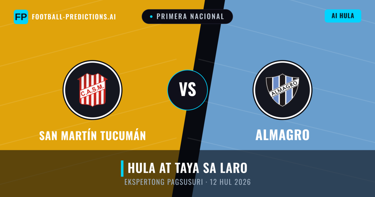 San Martín Tucumán vs Almagro — hula at preview ng laban
