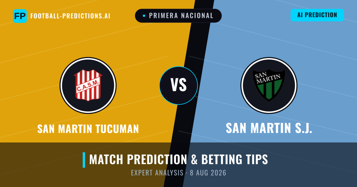San Martin Tucuman vs San Martin S.J. — match prediction & preview