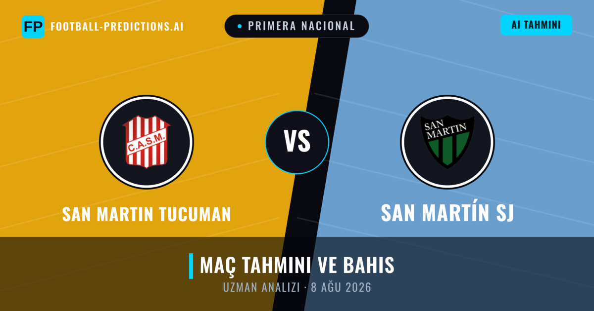 San Martin Tucuman - San Martín SJ — maç tahmini ve önizleme