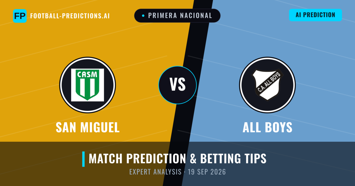 San Miguel vs All Boys — match prediction & preview