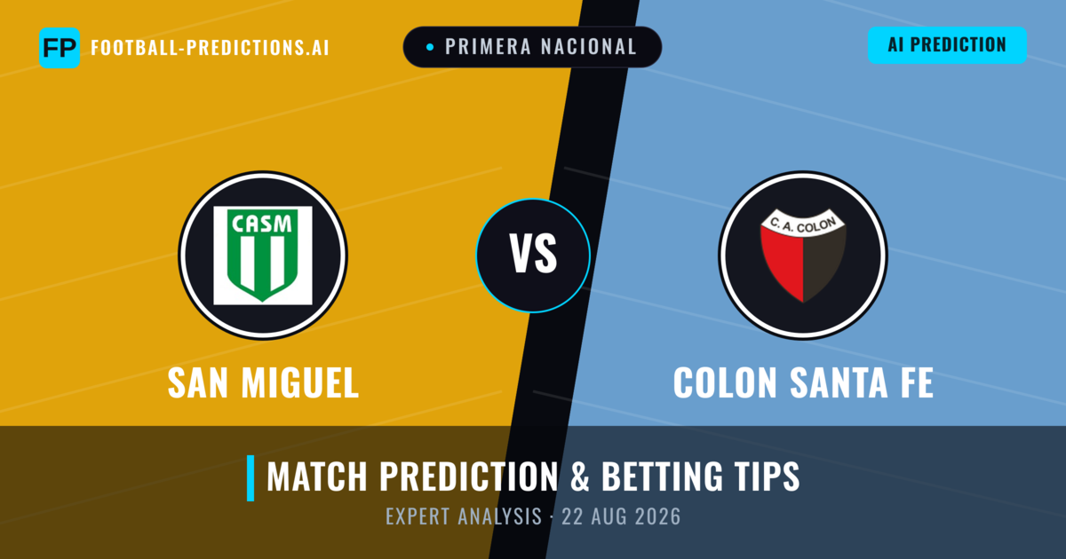 San Miguel vs Colon Santa Fe — match prediction & preview