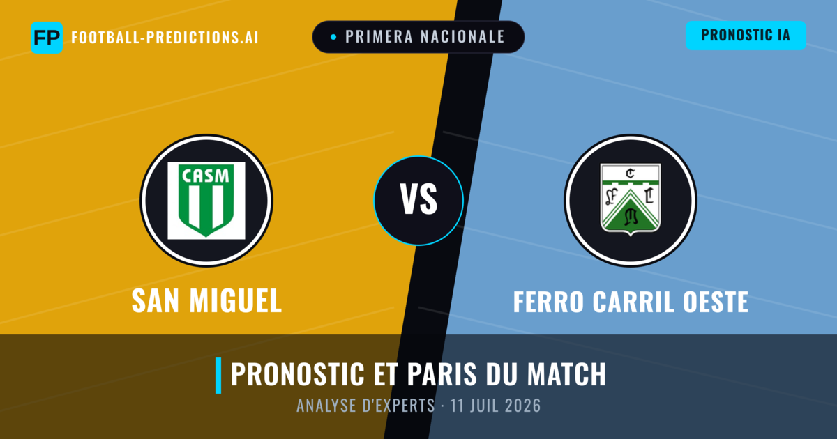 San Miguel vs Ferro Carril Oeste — pronostic et avant-match