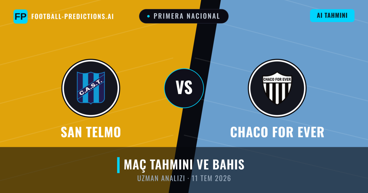 San Telmo - Chaco For Ever — maç tahmini ve önizleme