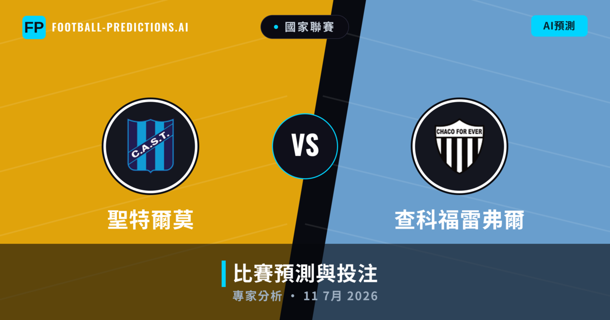 聖特爾莫 vs 查科福雷弗爾 — 比赛预测和前瞻