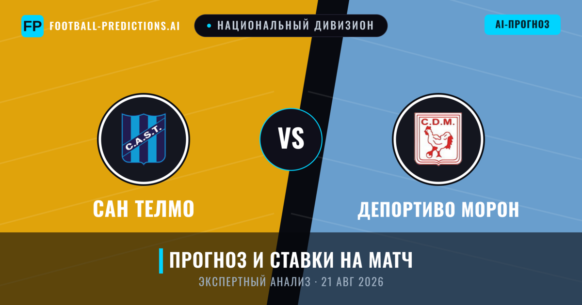Сан Телмо – Депортиво Морон — прогноз и превью матча