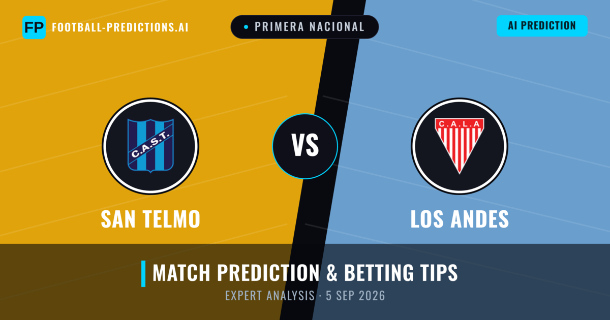 San Telmo vs Los Andes — match prediction & preview