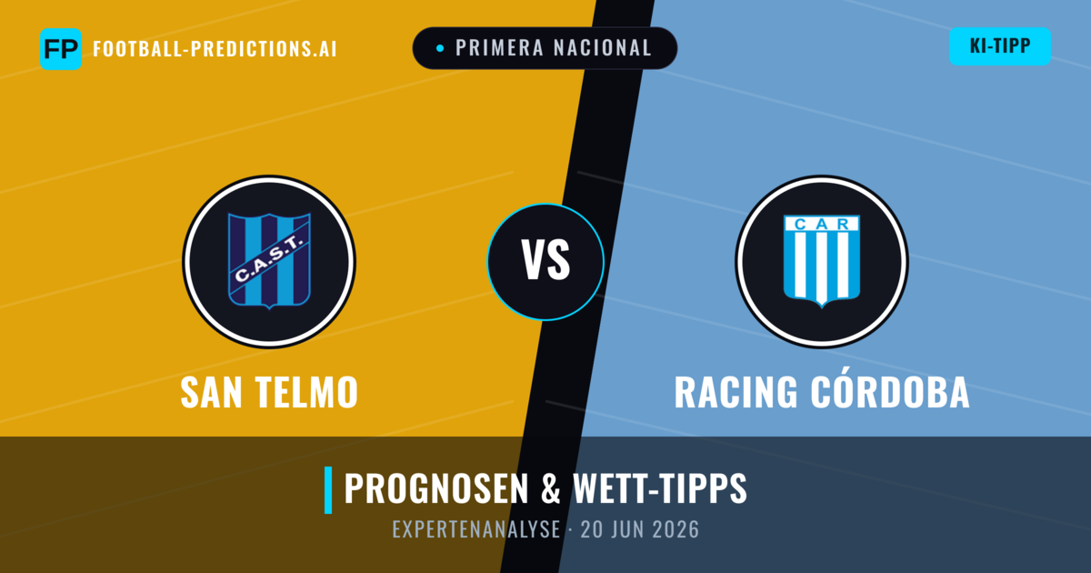 San Telmo vs Racing Córdoba — Prognose und Spielvorschau