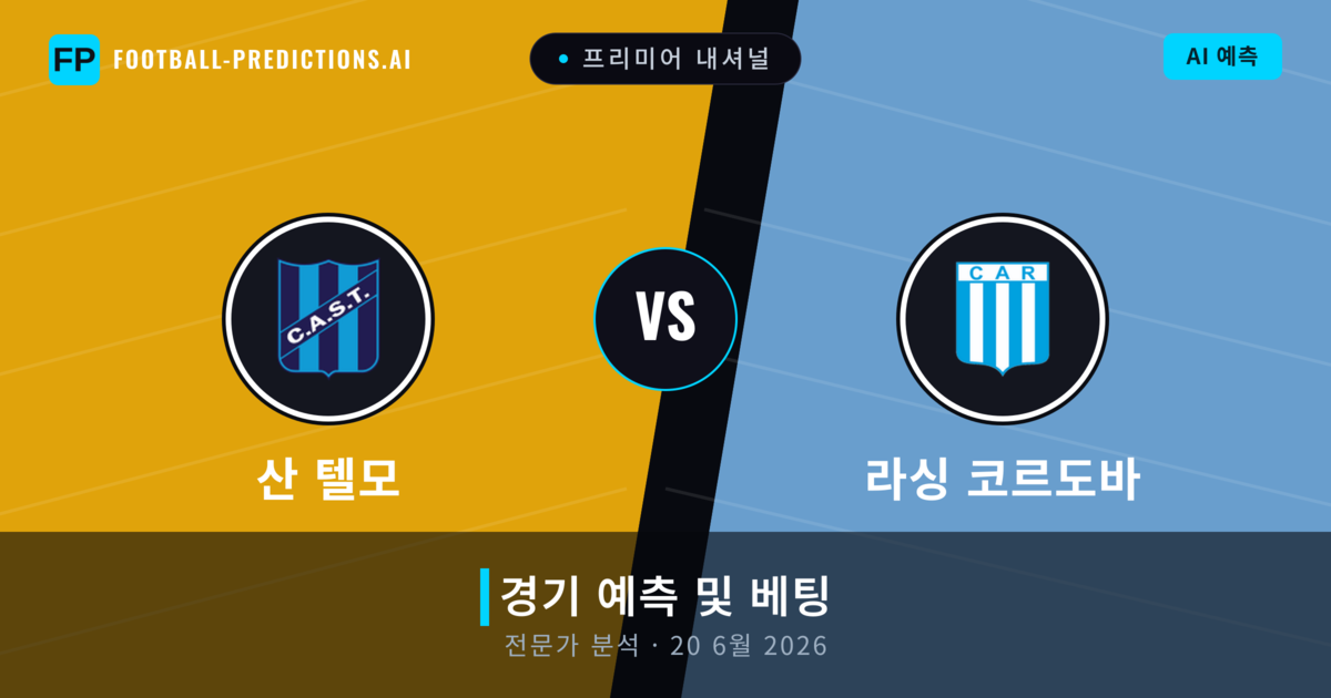 산 텔모 대 라싱 코르도바 — 경기 예측 및 프리뷰
