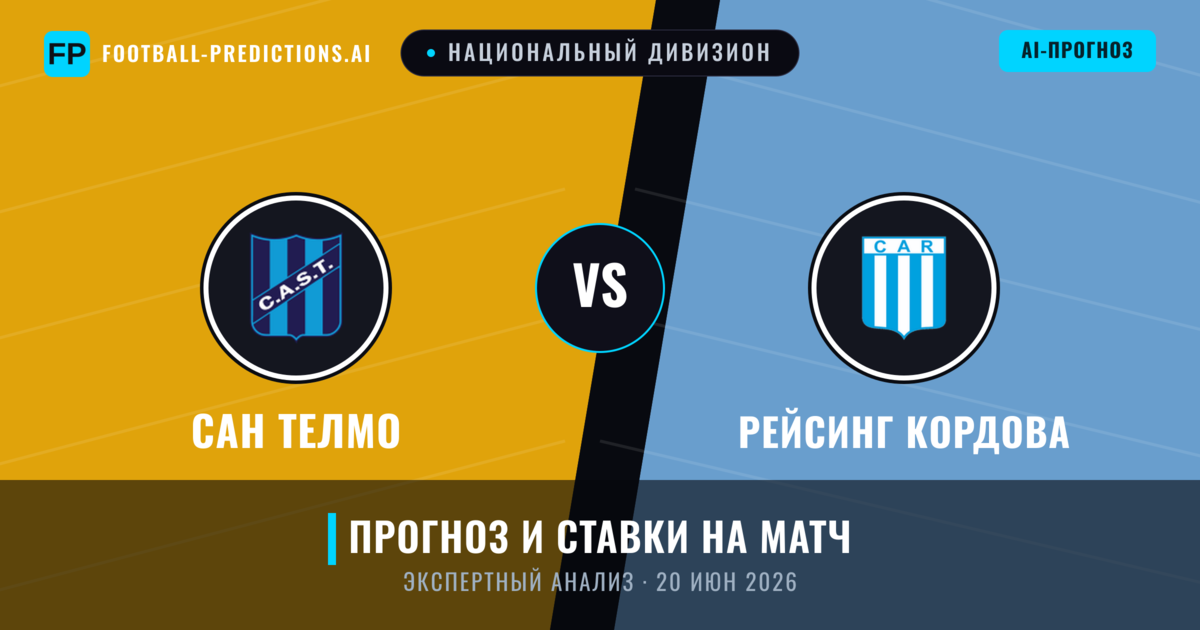 Сан Телмо – Рейсинг Кордова — прогноз и превью матча