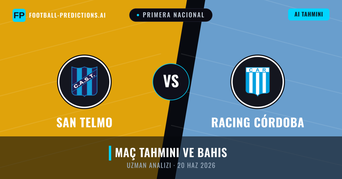 San Telmo - Racing Córdoba — maç tahmini ve önizleme