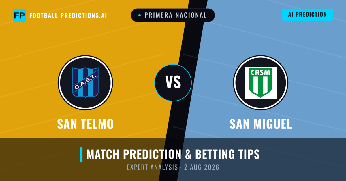San Telmo vs San Miguel — match prediction & preview