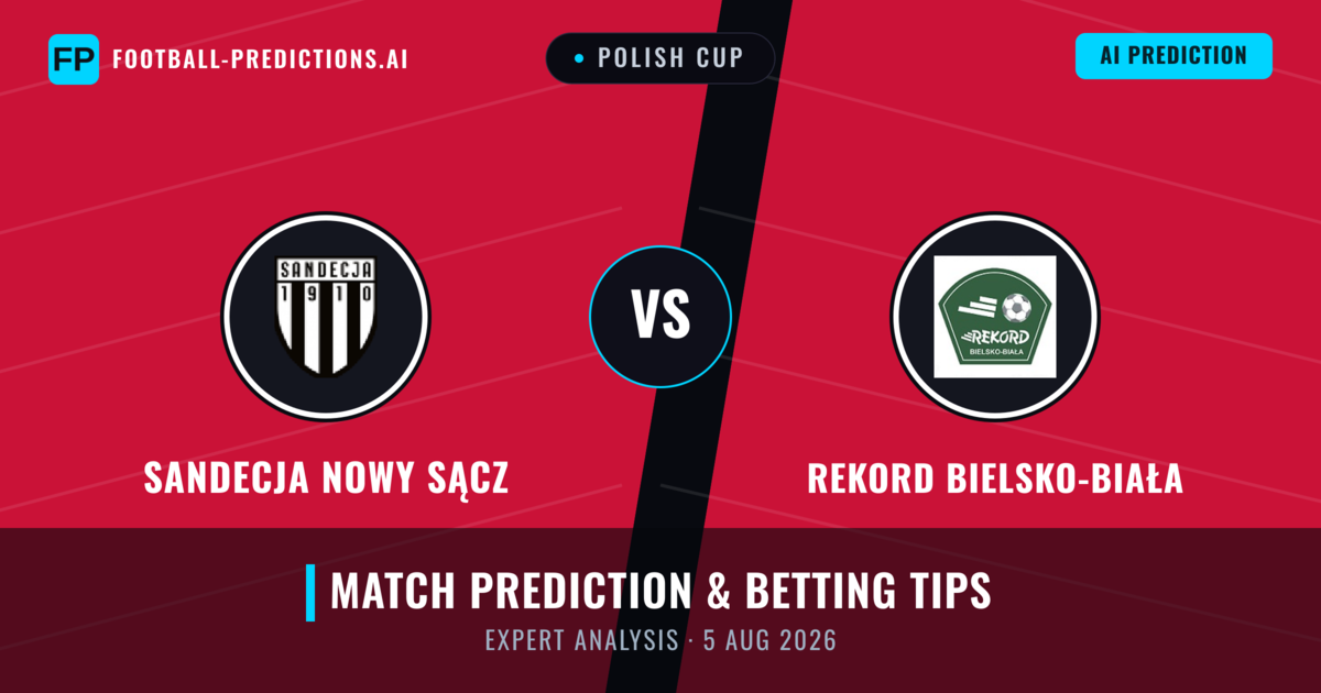 Sandecja Nowy Sącz vs Rekord Bielsko-Biała — match prediction & preview