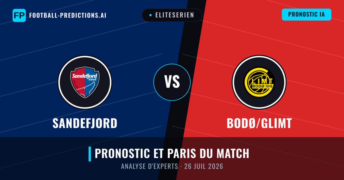 Sandefjord vs Bodø/Glimt — pronostic et avant-match