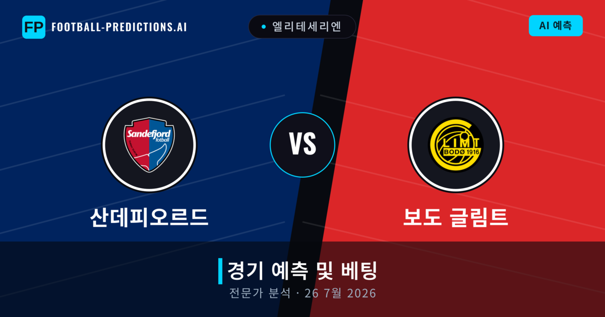 산데피오르드 대 보도 글림트 — 경기 예측 및 프리뷰