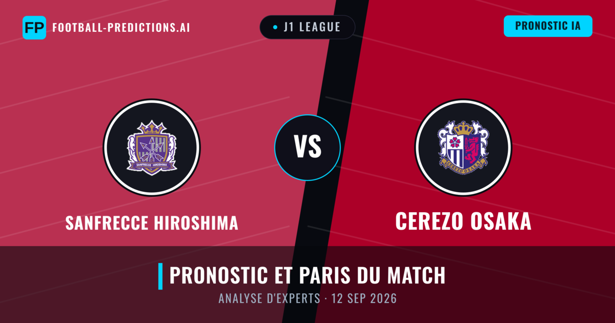 Sanfrecce Hiroshima vs Cerezo Osaka — pronostic et avant-match