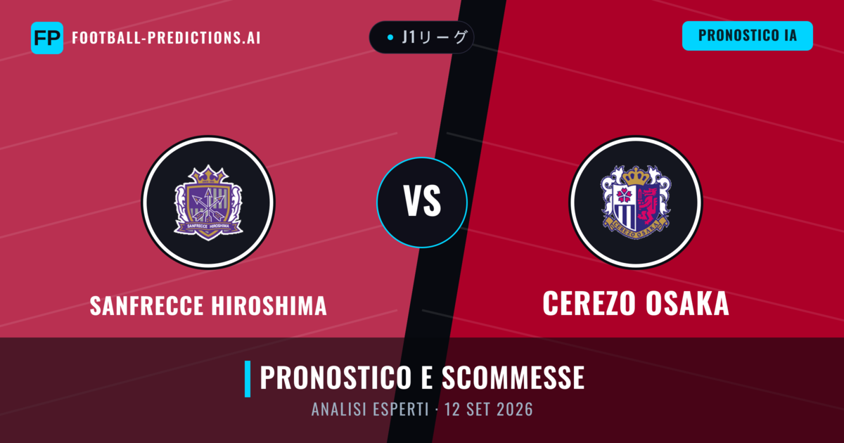 Sanfrecce Hiroshima vs Cerezo Osaka — pronostico e anteprima del match