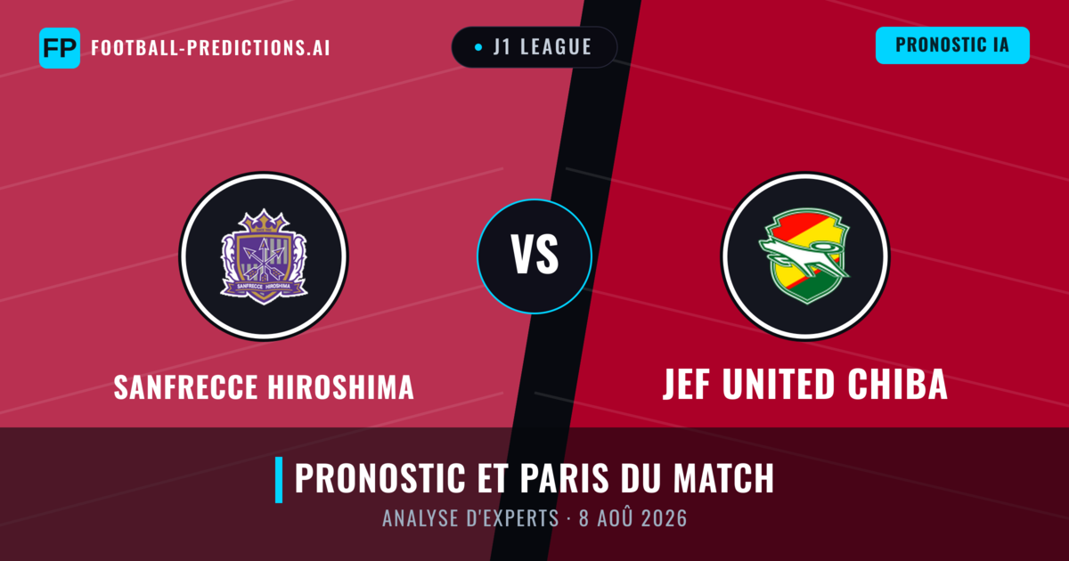 Sanfrecce Hiroshima vs JEF United Chiba — pronostic et avant-match