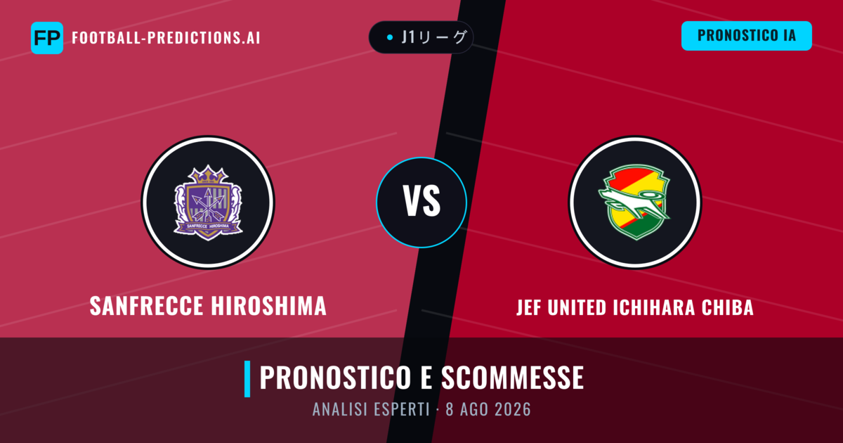 Sanfrecce Hiroshima vs JEF United Ichihara Chiba — pronostico e anteprima del match