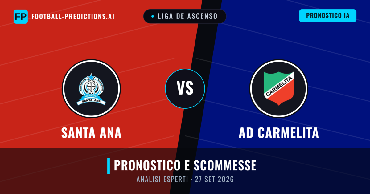 AD Carmelita vs Santa Ana — pronostico e anteprima del match