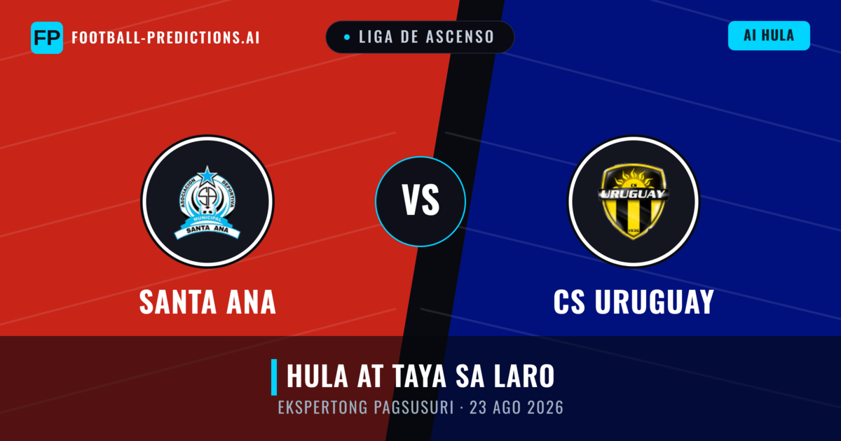 Santa Ana vs CS Uruguay — hula at preview ng laban