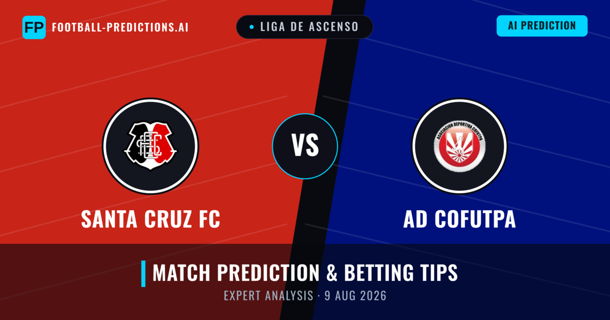 Santa Cruz FC vs AD Cofutpa — match prediction & preview