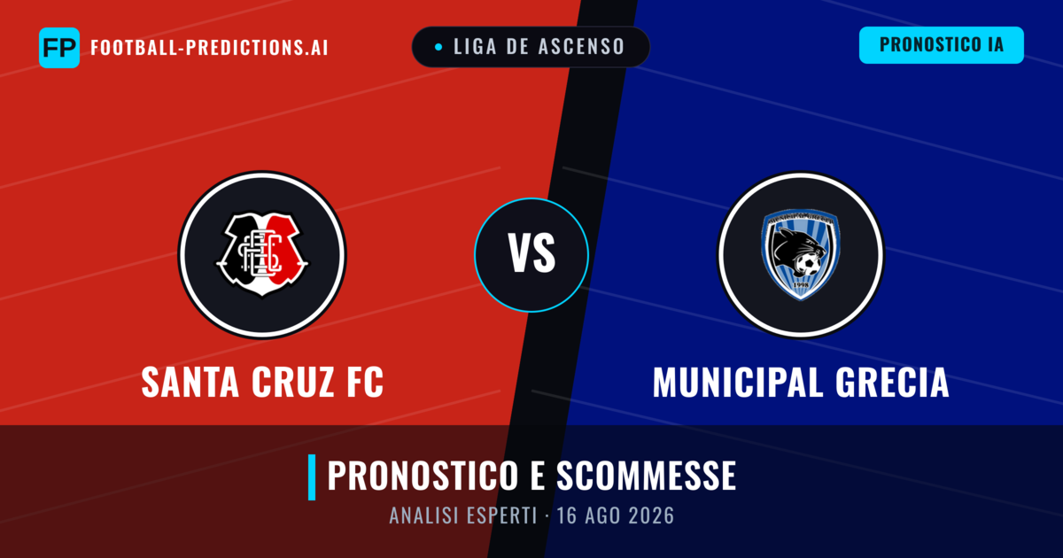 Santa Cruz FC vs Municipal Grecia — pronostico e anteprima del match