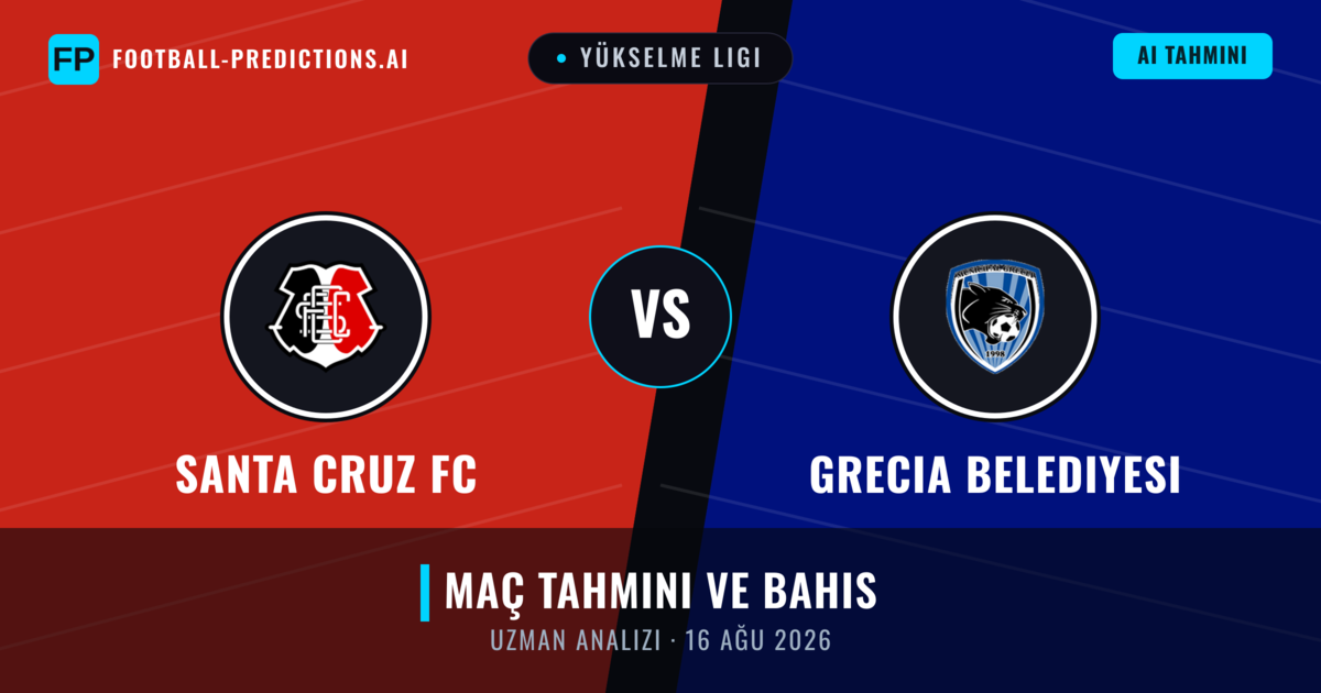 Santa Cruz FC - Grecia Belediyesi — maç tahmini ve önizleme