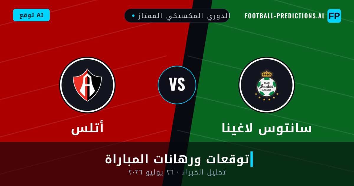 سانتوس لاغينا ضد أتلس — توقعات ومعاينة المباراة