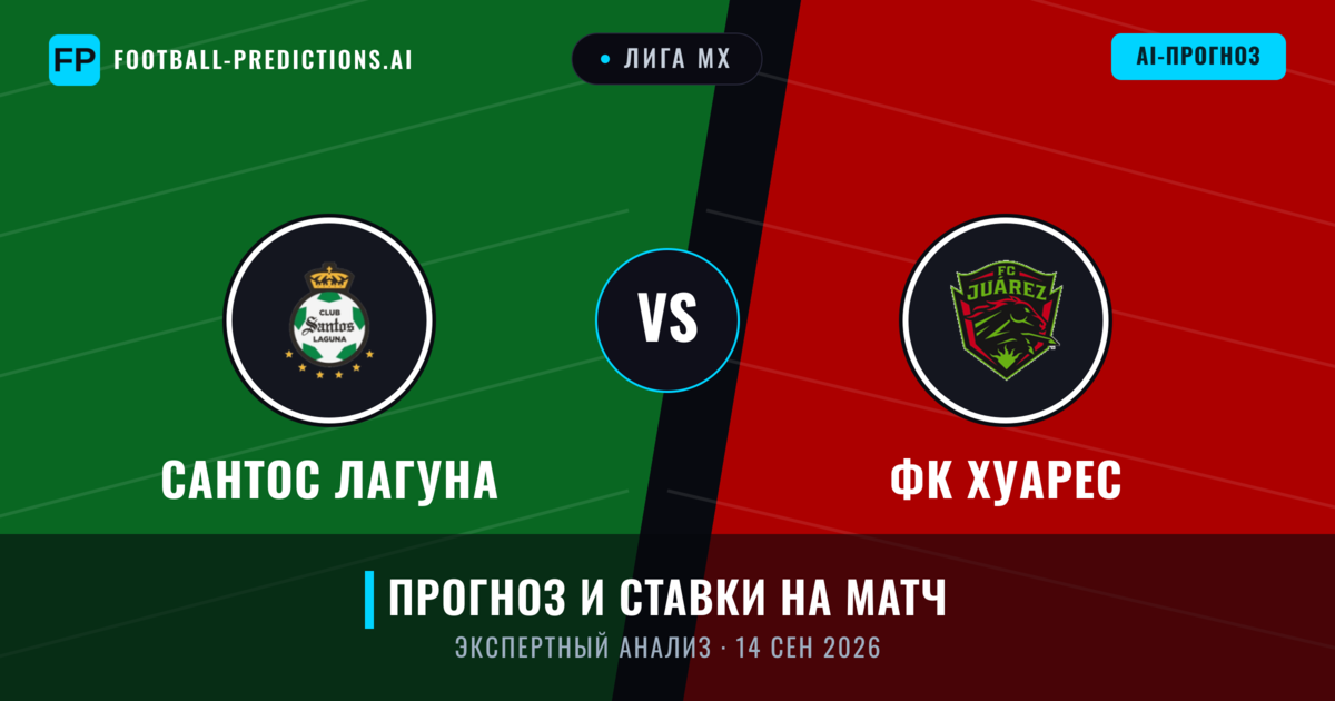 Сантос Лагуна – ФК Хуарес — прогноз и превью матча