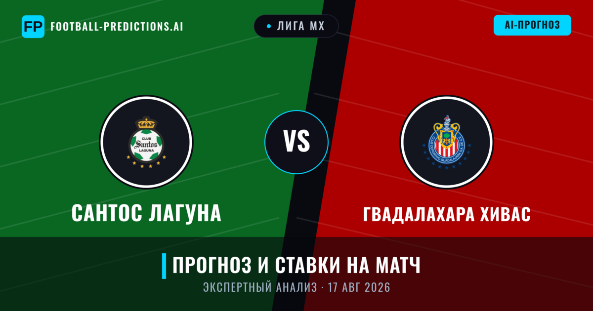 Сантос Лагуна – Гвадалахара Хивас — прогноз и превью матча