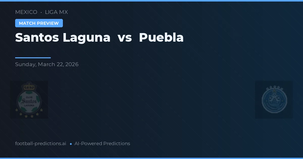 Santos Laguna vs Puebla — pronostico e anteprima del match