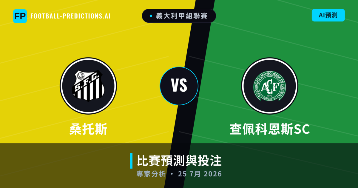桑托斯 vs 查佩科恩斯SC — 比赛预测和前瞻