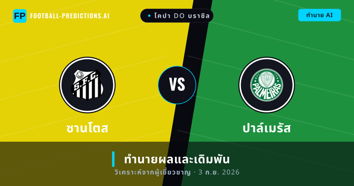 ซานโตส พบ ปาล์เมรัส — ทำนายผลและพรีวิวการแข่งขัน