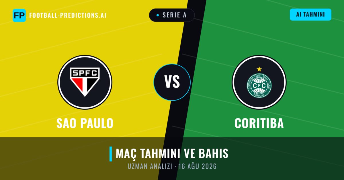 Sao Paulo - Coritiba — maç tahmini ve önizleme