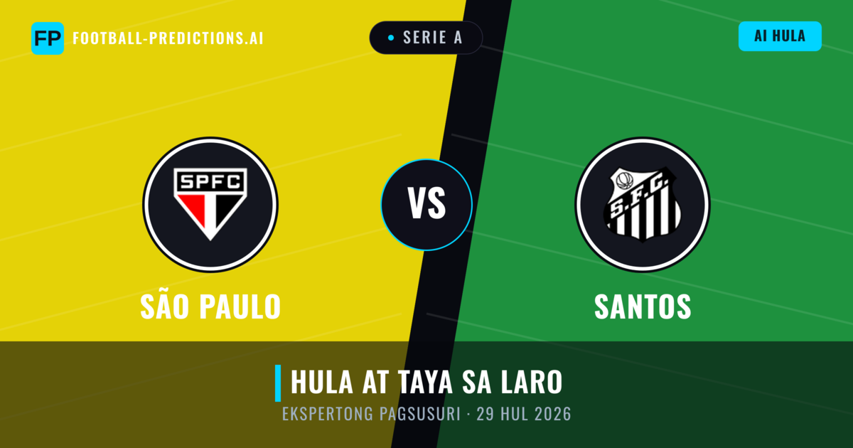 São Paulo vs Santos — hula at preview ng laban
