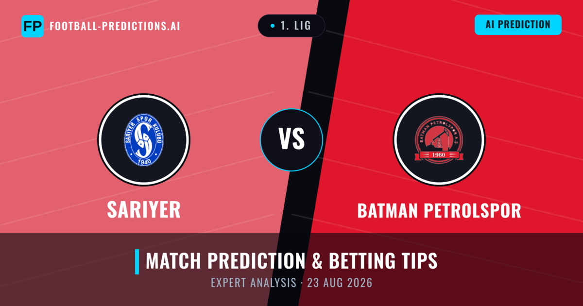 Sarıyer vs Batman Petrolspor — match prediction & preview