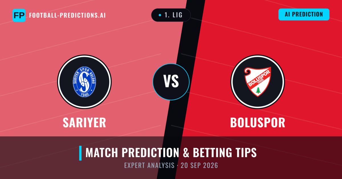Sarıyer vs Boluspor — match prediction & preview