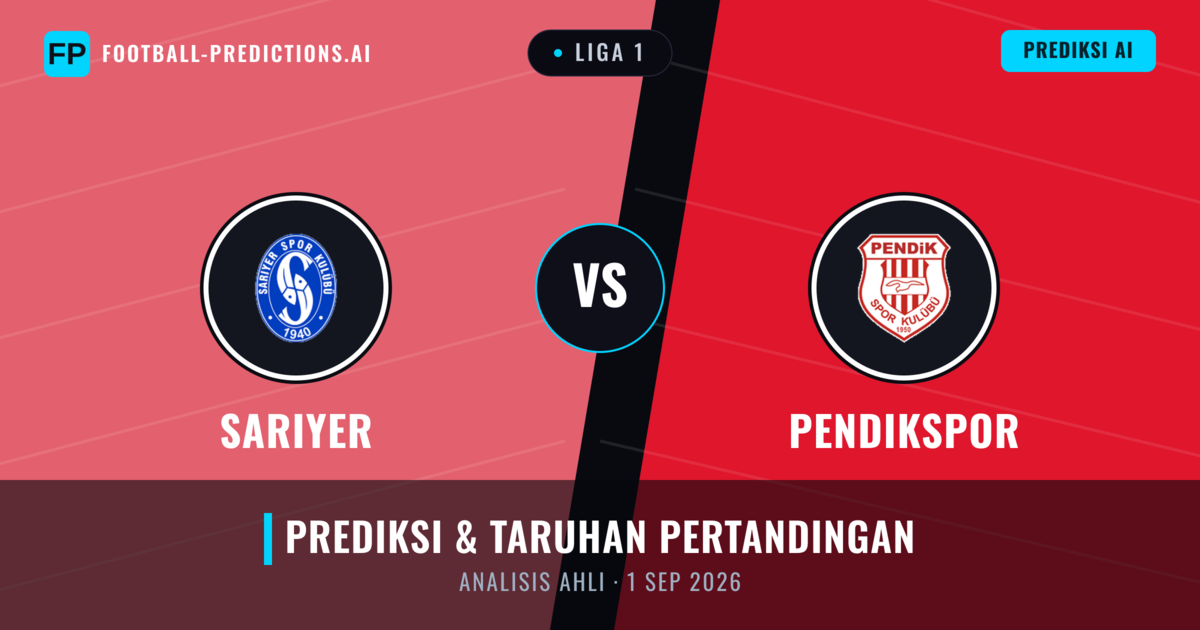 Sarıyer vs Pendikspor — prediksi dan pratinjau pertandingan