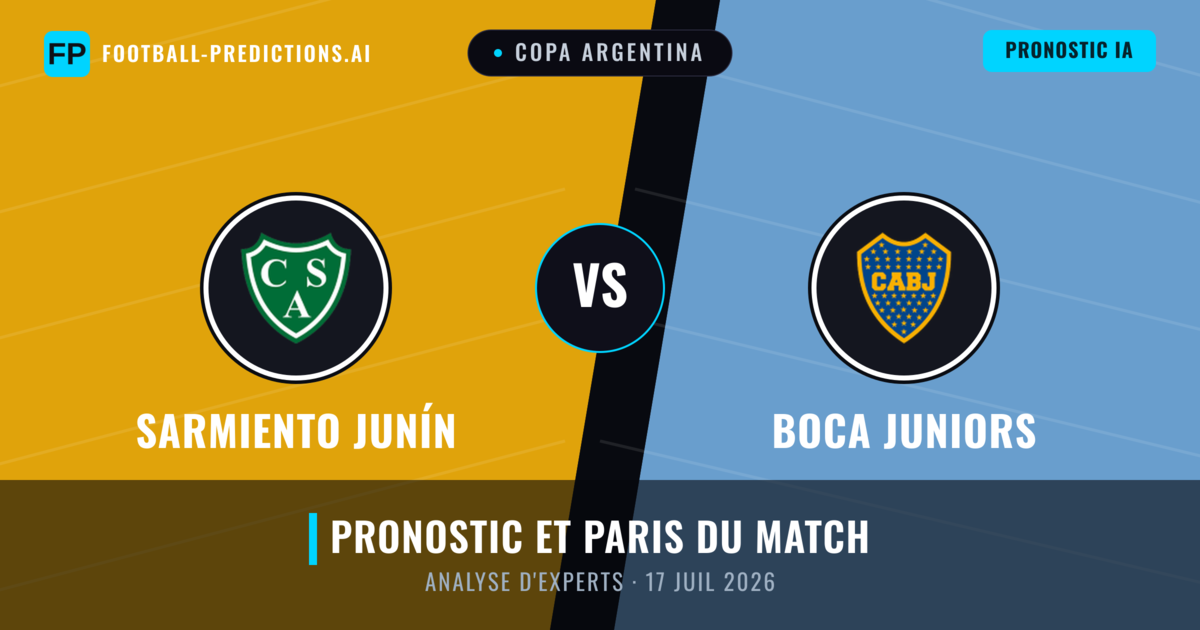 Sarmiento Junín vs Boca Juniors — pronostic et avant-match