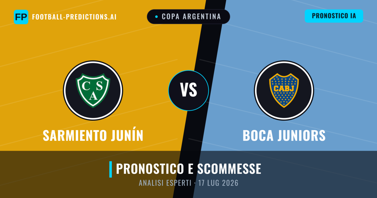 Sarmiento Junín vs Boca Juniors — pronostico e anteprima del match