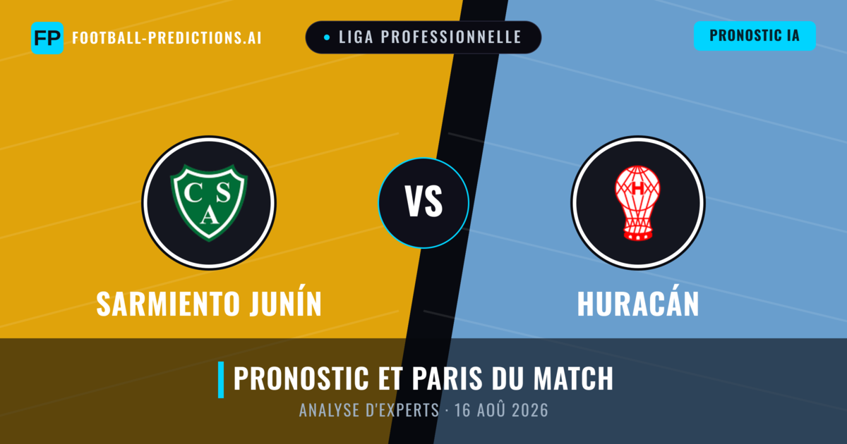 Sarmiento Junín vs Huracán — pronostic et avant-match