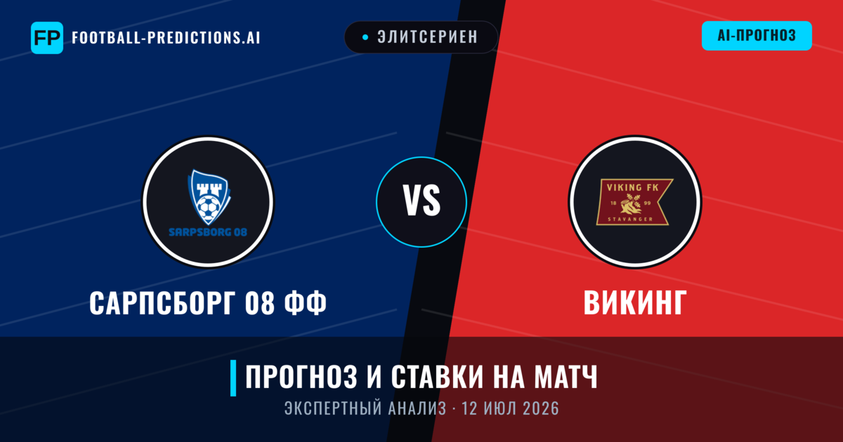 Сарпсборг 08 ФФ – Викинг — прогноз и превью матча