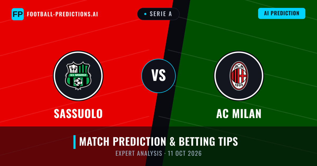 Sassuolo vs AC Milan — match prediction & preview