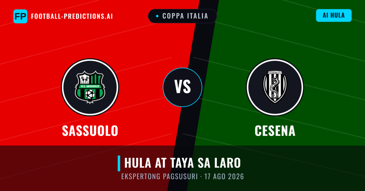 Sassuolo vs Cesena — hula at preview ng laban